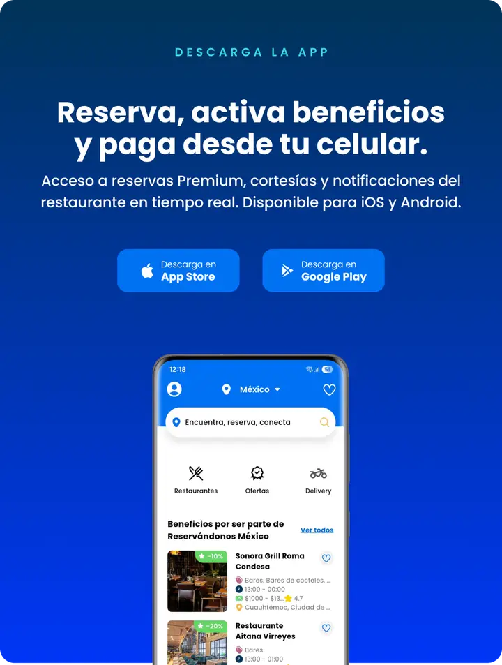 Reserva, activa beneficios y paga desde tu celular