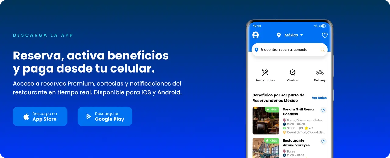 Reserva, activa beneficios y paga desde tu celular