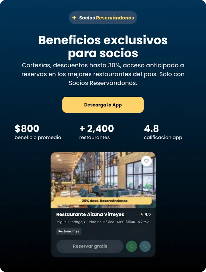 Beneficios exclusivos para socios