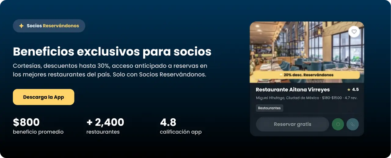 Beneficios exclusivos para socios